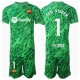 Barcelona Ter Stegen #1 Maalivahti Vieraspaita Lapsille 2024-25 Lyhythihainen (+ Lyhyet housut)