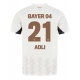 Bayer Leverkusen Amine Adli #21 Vieraspaita 2024-25 Lyhythihainen