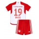 Bayern Munich Alphonso Davies #19 Kotipaita Lapsille 2023-24 Lyhythihainen (+ Lyhyet housut)