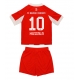 Bayern Munich Jamal Musiala #10 Kotipaita Lapsille 2025-26 Lyhythihainen (+ Lyhyet housut)