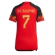 Belgia Kevin De Bruyne #7 Kotipaita Naisten MM-kisat 2022 Lyhythihainen