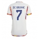 Belgia Kevin De Bruyne #7 Vieraspaita MM-kisat 2022 Lyhythihainen