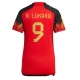 Belgia Romelu Lukaku #9 Kotipaita Naisten MM-kisat 2022 Lyhythihainen