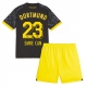 Borussia Dortmund Emre Can #23 Vieraspaita Lapsille 2023-24 Lyhythihainen (+ Lyhyet housut)