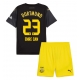 Borussia Dortmund Emre Can #23 Vieraspaita Lapsille 2024-25 Lyhythihainen (+ Lyhyet housut)