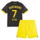 Borussia Dortmund Giovanni Reyna #7 Vieraspaita Lapsille 2023-24 Lyhythihainen (+ Lyhyet housut)