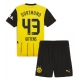 Borussia Dortmund Jamie Bynoe-Gittens #43 Kotipaita Lapsille 2024-25 Lyhythihainen (+ Lyhyet housut)