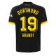 Borussia Dortmund Julian Brandt #19 Vieraspaita 2023-24 Lyhythihainen