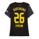 Borussia Dortmund Julian Ryerson #26 Vieraspaita Naisten 2024-25 Lyhythihainen