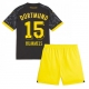 Borussia Dortmund Mats Hummels #15 Vieraspaita Lapsille 2023-24 Lyhythihainen (+ Lyhyet housut)