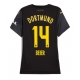 Borussia Dortmund Maximilian Beier #14 Vieraspaita Naisten 2024-25 Lyhythihainen