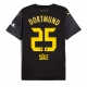 Borussia Dortmund Niklas Sule #25 Vieraspaita 2024-25 Lyhythihainen