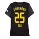 Borussia Dortmund Niklas Sule #25 Vieraspaita Naisten 2024-25 Lyhythihainen
