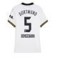 Borussia Dortmund Ramy Bensebaini #5 Kolmaspaita Naisten 2024-25 Lyhythihainen