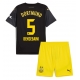 Borussia Dortmund Ramy Bensebaini #5 Vieraspaita Lapsille 2024-25 Lyhythihainen (+ Lyhyet housut)