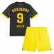 Borussia Dortmund Sebastien Haller #9 Vieraspaita Lapsille 2023-24 Lyhythihainen (+ Lyhyet housut)