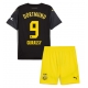 Borussia Dortmund Serhou Guirassy #9 Vieraspaita Lapsille 2024-25 Lyhythihainen (+ Lyhyet housut)