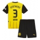 Borussia Dortmund Waldemar Anton #3 Kotipaita Lapsille 2024-25 Lyhythihainen (+ Lyhyet housut)