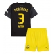 Borussia Dortmund Waldemar Anton #3 Vieraspaita Lapsille 2024-25 Lyhythihainen (+ Lyhyet housut)