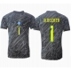 Brasilia Alisson Becker #1 Maalivahti Vieraspaita Copa America 2024 Lyhythihainen