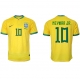 Brasilia Neymar Jr #10 Kotipaita MM-kisat 2022 Lyhythihainen