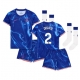 Chelsea Axel Disasi #2 Kotipaita Lapsille 2024-25 Lyhythihainen (+ Lyhyet housut)