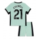 Chelsea Ben Chilwell #21 Kolmaspaita Lapsille 2023-24 Lyhythihainen (+ Lyhyet housut)