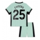 Chelsea Moises Caicedo #25 Kolmaspaita Lapsille 2023-24 Lyhythihainen (+ Lyhyet housut)