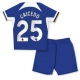 Chelsea Moises Caicedo #25 Kotipaita Lapsille 2023-24 Lyhythihainen (+ Lyhyet housut)