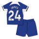 Chelsea Reece James #24 Kotipaita Lapsille 2023-24 Lyhythihainen (+ Lyhyet housut)
