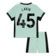 Chelsea Romeo Lavia #45 Kolmaspaita Lapsille 2023-24 Lyhythihainen (+ Lyhyet housut)