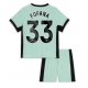 Chelsea Wesley Fofana #33 Kolmaspaita Lapsille 2023-24 Lyhythihainen (+ Lyhyet housut)