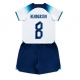 Englanti Jordan Henderson #8 Kotipaita Lapsille MM-kisat 2022 Lyhythihainen (+ Lyhyet housut)