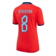 Englanti Jordan Henderson #8 Vieraspaita Naisten MM-kisat 2022 Lyhythihainen