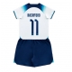Englanti Marcus Rashford #11 Kotipaita Lapsille MM-kisat 2022 Lyhythihainen (+ Lyhyet housut)