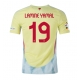 Espanja Lamine Yamal #19 Vieraspaita EM-Kisat 2024 Lyhythihainen