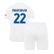 Inter Milan Henrikh Mkhitaryan #22 Vieraspaita Lapsille 2023-24 Lyhythihainen (+ Lyhyet housut)