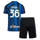 Inter Milan Matteo Darmian #36 Kotipaita Lapsille 2024-25 Lyhythihainen (+ Lyhyet housut)