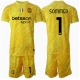 Inter Milan Yann Sommer #1 Maalivahti Vieraspaita Lapsille 2024-25 Lyhythihainen (+ Lyhyet housut)