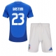 Italia Alessandro Bastoni #23 Kotipaita Lapsille EM-Kisat 2024 Lyhythihainen (+ Lyhyet housut)