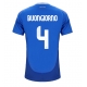 Italia Alessandro Buongiorno #4 Kotipaita EM-Kisat 2024 Lyhythihainen