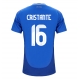 Italia Bryan Cristante #16 Kotipaita EM-Kisat 2024 Lyhythihainen