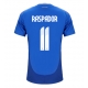Italia Giacomo Raspadori #11 Kotipaita EM-Kisat 2024 Lyhythihainen