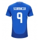 Italia Gianluca Scamacca #9 Kotipaita EM-Kisat 2024 Lyhythihainen