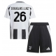 Juventus Douglas Luiz #26 Kotipaita Lapsille 2024-25 Lyhythihainen (+ Lyhyet housut)
