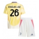 Juventus Douglas Luiz #26 Vieraspaita Lapsille 2024-25 Lyhythihainen (+ Lyhyet housut)