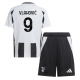 Juventus Dusan Vlahovic #9 Kotipaita Lapsille 2024-25 Lyhythihainen (+ Lyhyet housut)