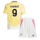 Juventus Dusan Vlahovic #9 Vieraspaita Lapsille 2024-25 Lyhythihainen (+ Lyhyet housut)
