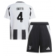 Juventus Federico Gatti #4 Kotipaita Lapsille 2024-25 Lyhythihainen (+ Lyhyet housut)