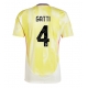 Juventus Federico Gatti #4 Vieraspaita 2024-25 Lyhythihainen